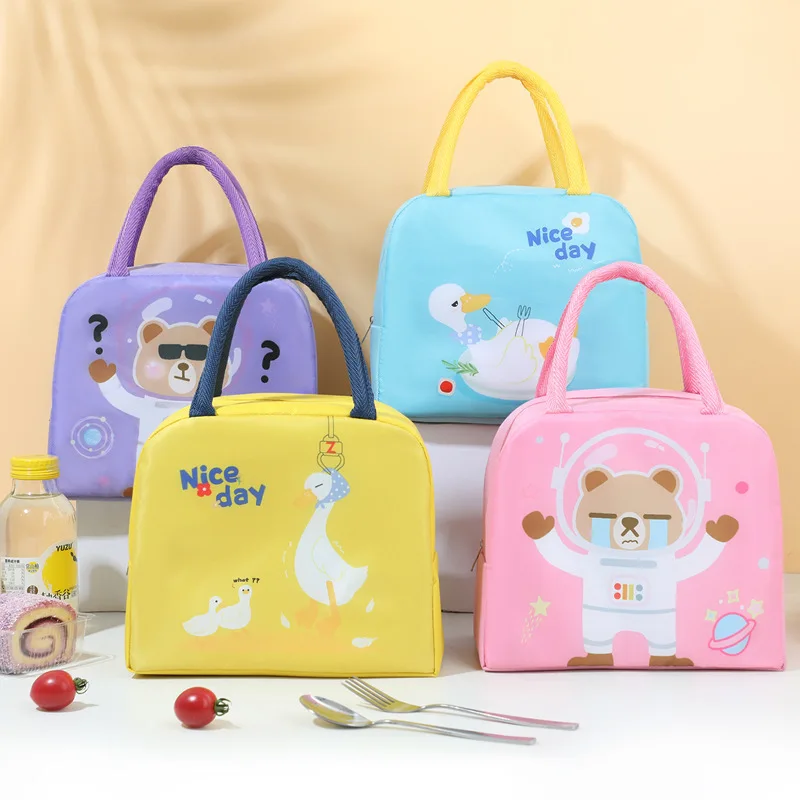 

Новая изолированная сумка для обеда из алюминиевой фольги с героями мультфильмов — водонепроницаемая ручная сумка для детей, пикников и офисных работников