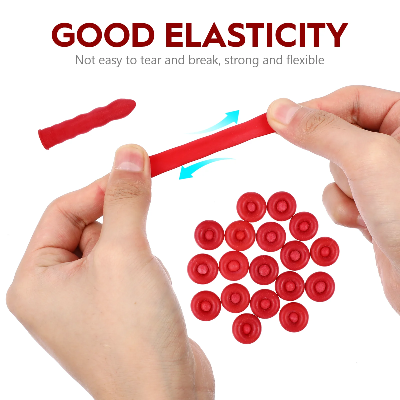 20 Pcs Little Red Riding Hood Nozzle Protective Cover Binder Tool Emulsion Radiator Valve Cap Caulk Protector