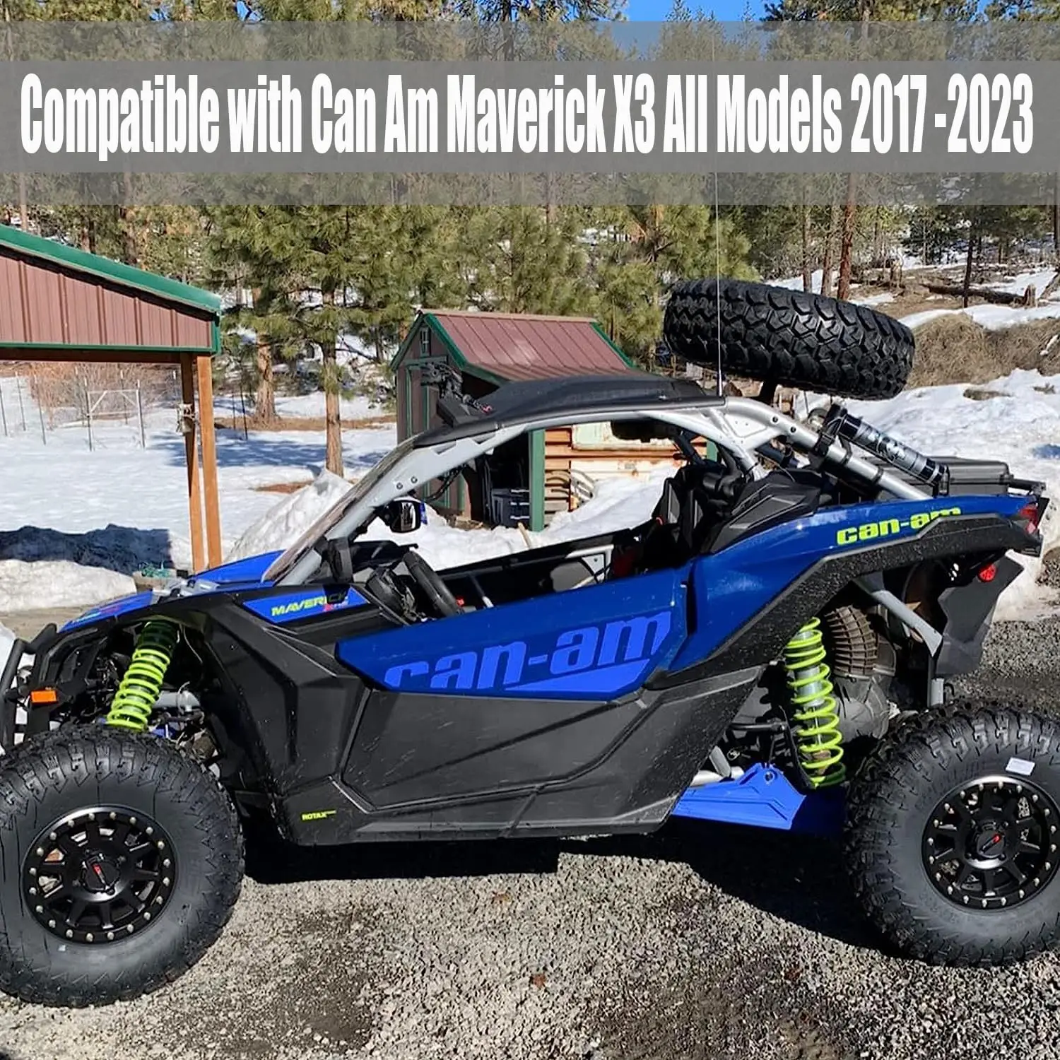 New Wind Can Am Maverick X3 Max Spare Rack Tire Carrier Rear Spare Tire Mount Brackets Atv Spare Parts for Can-am Accessories