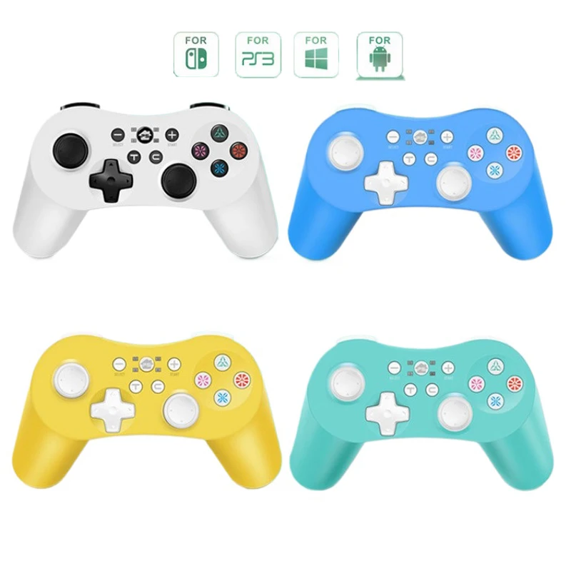 New Bluetooth Controller Gamepad for Switch 2/1 for PS3 for PC360 for PC/Android Game Pro Gamepad Support Tubro Function