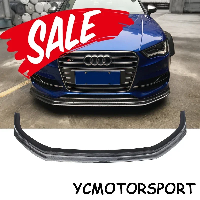 Ausverkauf Carbonfaser BKSS Style Frontlippe passend für 2013-2016 S3 Limousine Frontstoßstangen-Splitter Autozubehör
