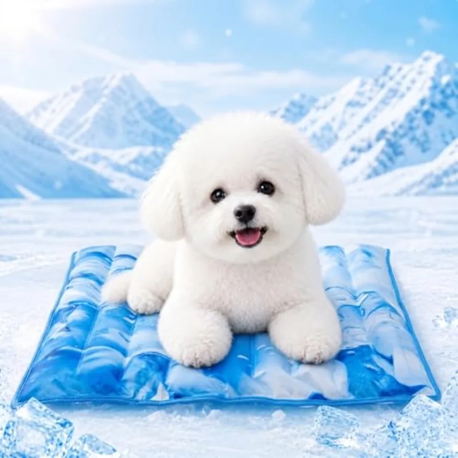 

Dog Cooling Mat 2.0, Double-Sided Non-Slip Pet Cooling Pad, Washable and Durable, Indoor and Outdoor Summer Cooling Mat for All