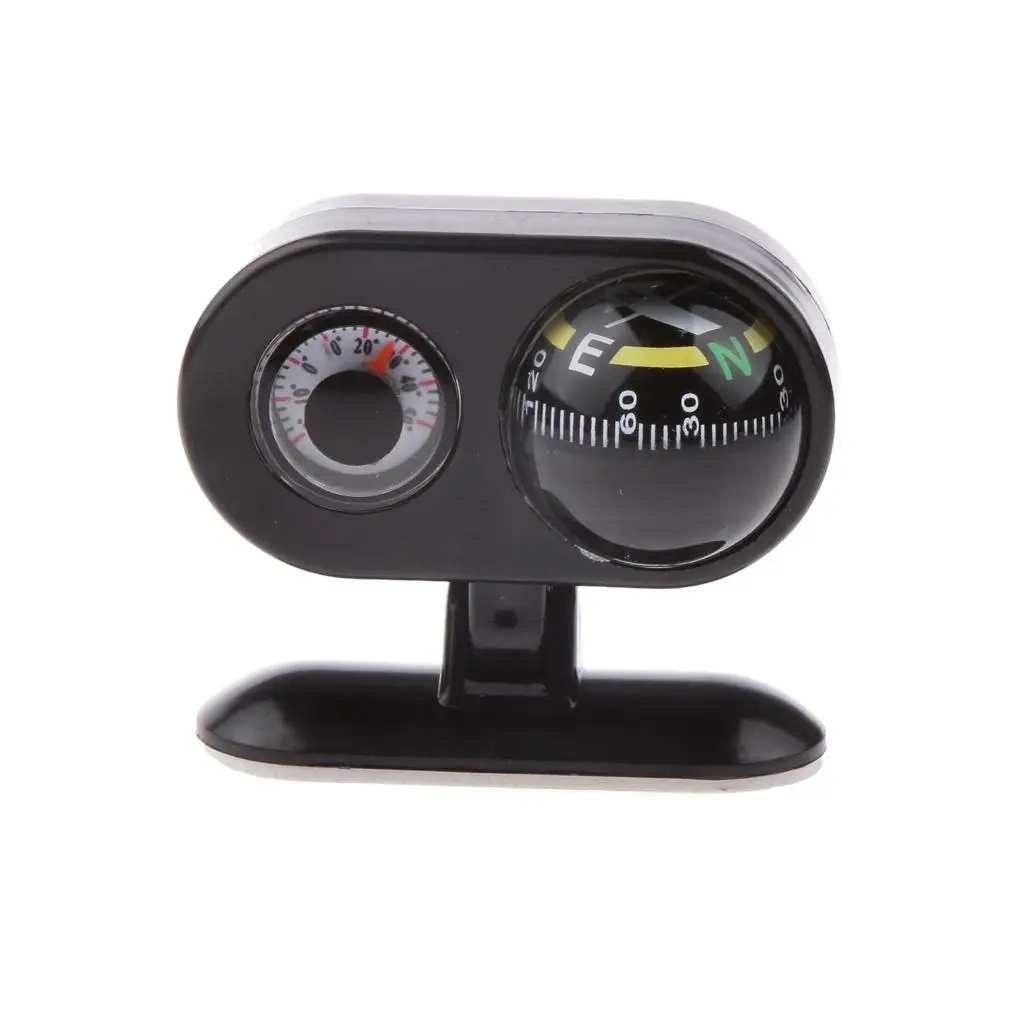 Removable Car Navigation Compass Thermometer Adjust Upward Or Downward Angle