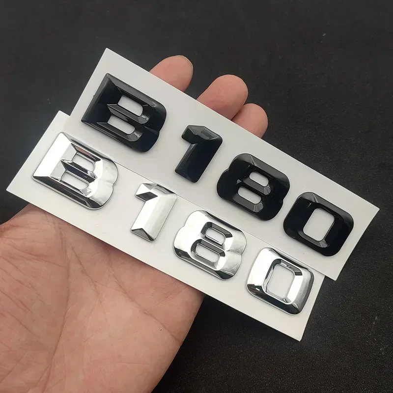 لمرسيدس بنز B180 لاصق الشعار CDI 4 Matic 4matic ثلاثية الأبعاد ABS كروم لامع أسود سيارة جذع رسائل ملصقات شعار الملحقات