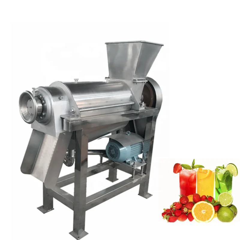 Custom Industrial Spiral Crushed Fruit Juice Processing Machine Mango Juicer Extractor Machine