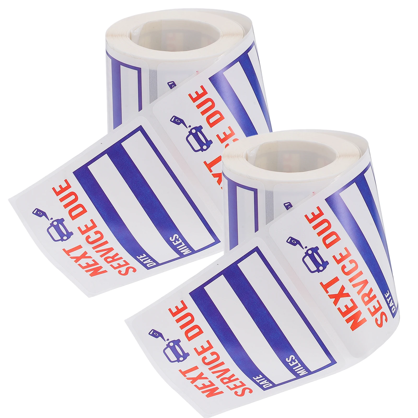 

2pcs Waterproof Stickers Oil Change Service Due Reminders Car Maintenance Labels Decals Easy Application Adhesive