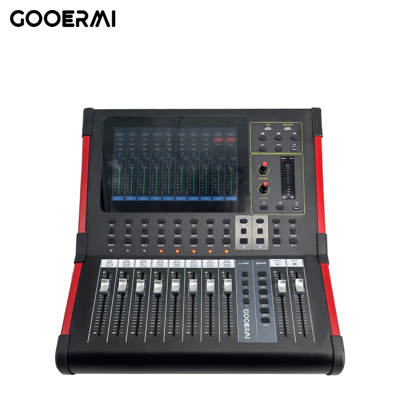 Professional Touch Screen Version 20 Channel Digital Mixing Console Mixer Supports Bluetooth Reverberation Function