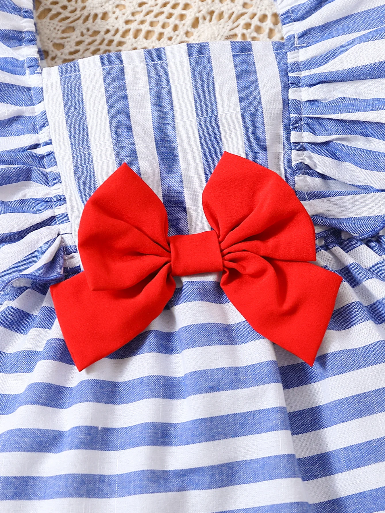 2024 New Single Piece Baby Kids Cute Checkered Bow Sleeveless Dress Casual Party Clothing