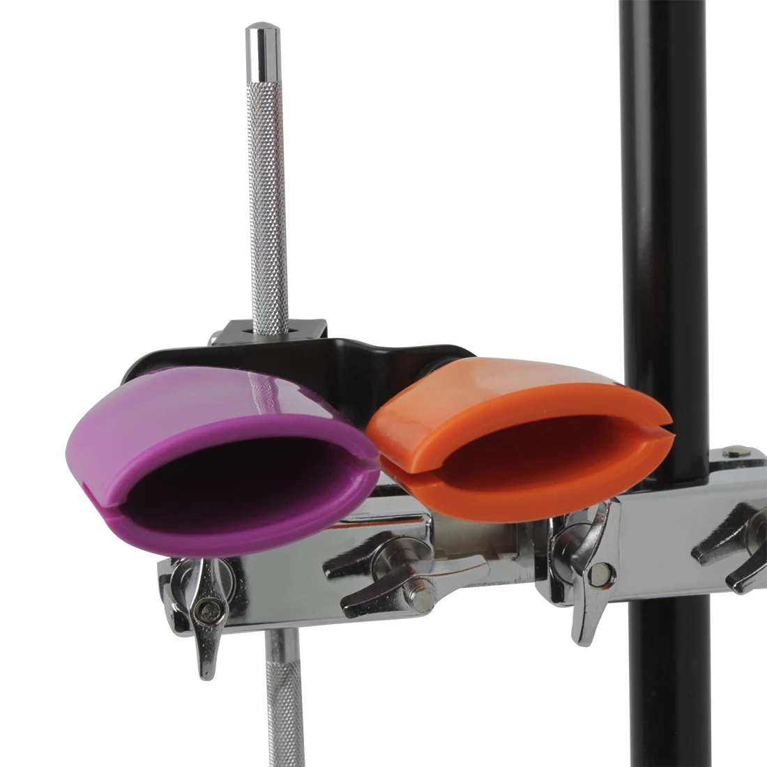 Cowbell Drum Set Orange Purple High and Low Sound Knocker Cowbell for  Drum Percussion Instrument Accessories