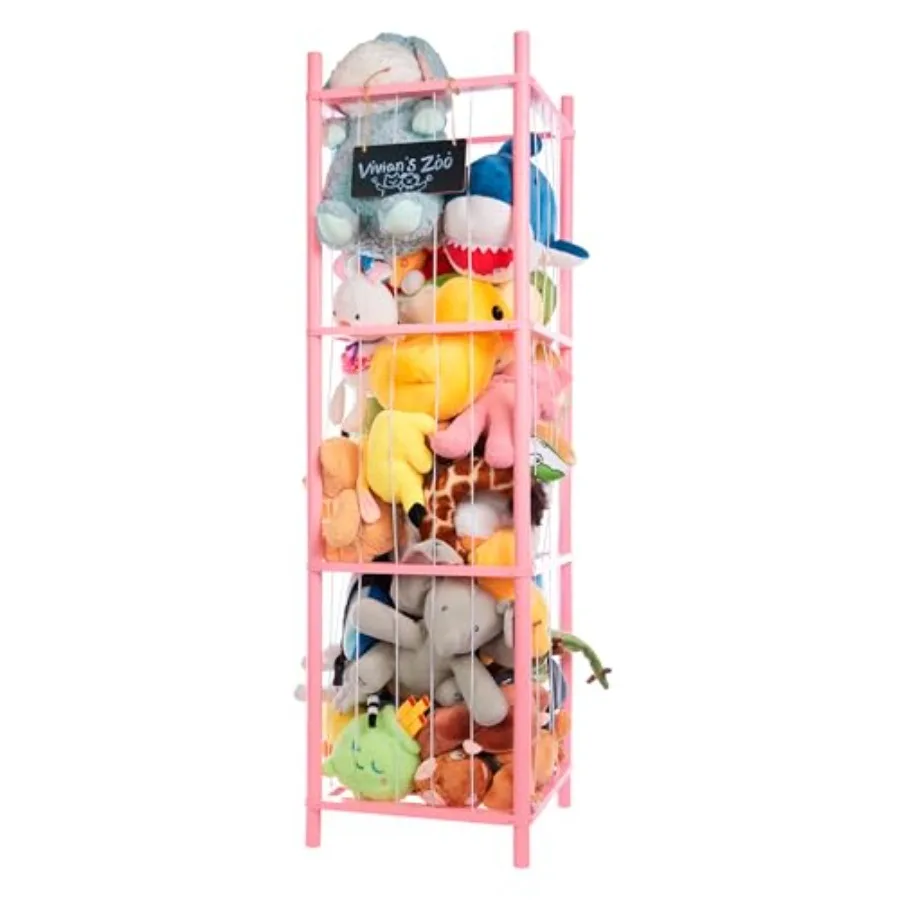 

Large Stuffed Animal Storage, Wooden Stuffed Animal Storage Zoo, Toy Holder, Space Saving Toy Zoo for Kidroom, Playroom, Kid's