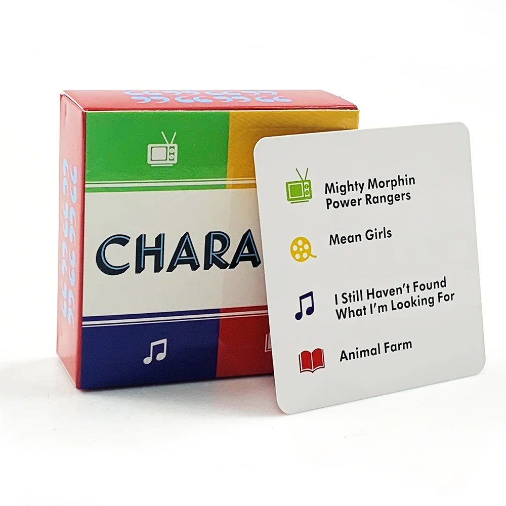 Mini 50 Cards Charades Game Portable Camping and Holiday Games For Adults and Family After Dinner Amusements Board Game