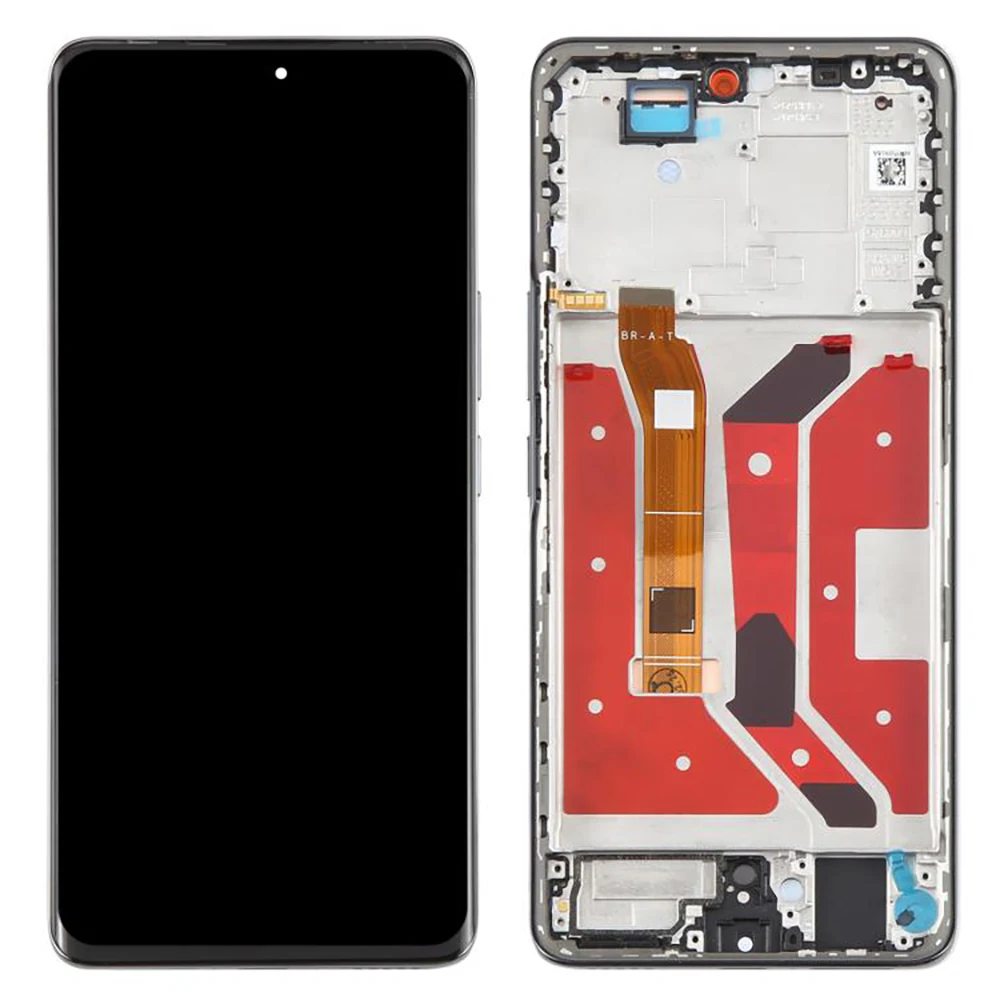 For Honor X60 Pro 5G OEM Grade S AMOLED Screen and Digitizer Assembly + Frame (Without Logo) - Black