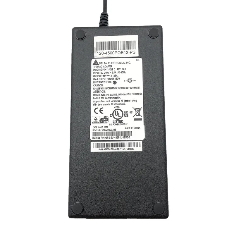 Genuine Delta DPSN-150JB D 150W AC Adapter 48V 3.125A  4 Pin  P/N:GPSISU-483P1U-IERDE