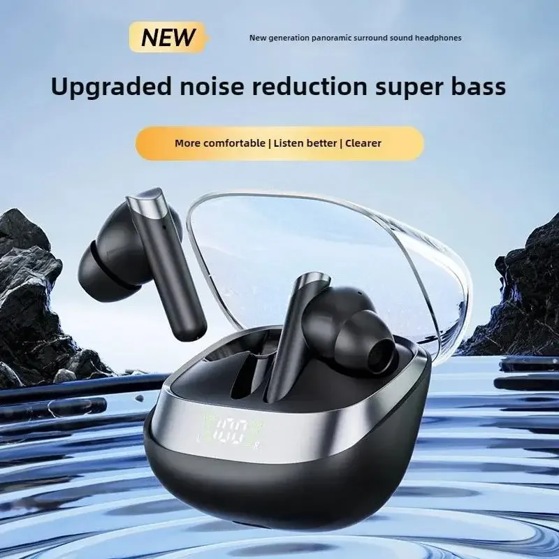 TWS Luxmoc ANC Noise Cancelling Wireless Bluetooth Headphones Low Delay Gaming Earphones Heavy Bass HiFi Stereo Music Earbuds