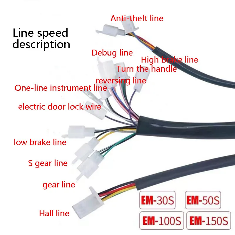 EM50 7255 Universal Programmable Sine Wave Controller Modification Accessories For Electric Motorcycles And Electric Scooters