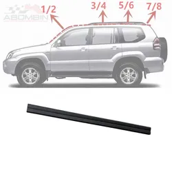 Car Roof Rubber Seal Auto Roof Molding Trim Rubber Seal Car Roof For Prado LC120 2003 04 05 06 07 08 09