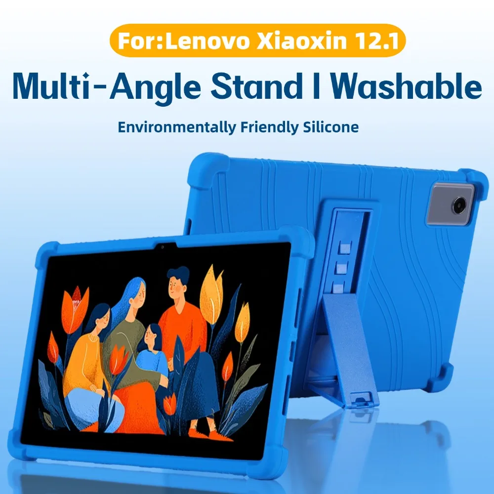 

Kids Case For Lenovo Xiaoxin Pad 12.1 inch 2025 TB365FC 12.1" Tablet Shockproof Cover Silicon Stand Protective Shell