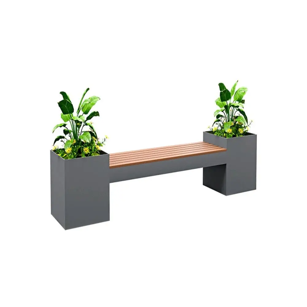 

Outdoor, stainless steel, bench, flower box, courtyard, flower slot, booth, balcony