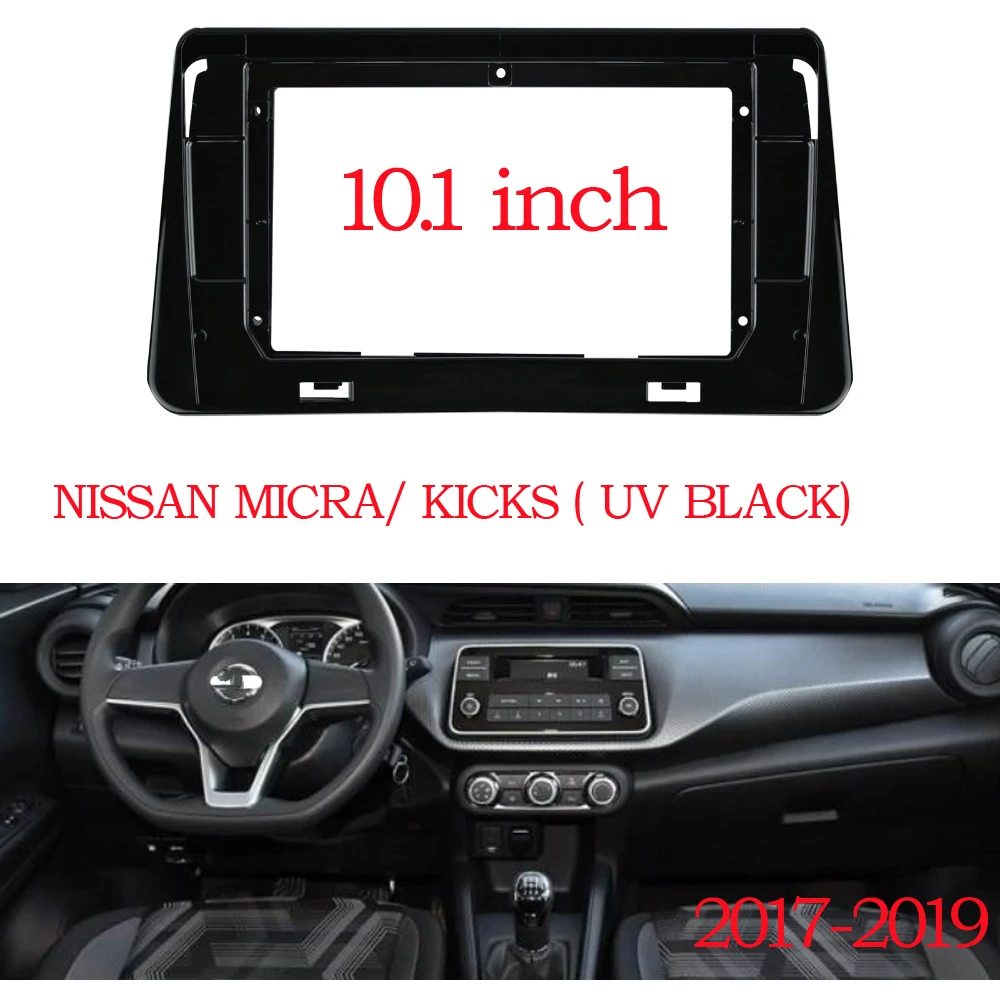 

9 inch 10.1 Inch 2din Car Fascia For NISSAN KICKS 2018-2019 Fascia Audio Fitting Adaptor In-dash Panel Car Dvd Frame Kits