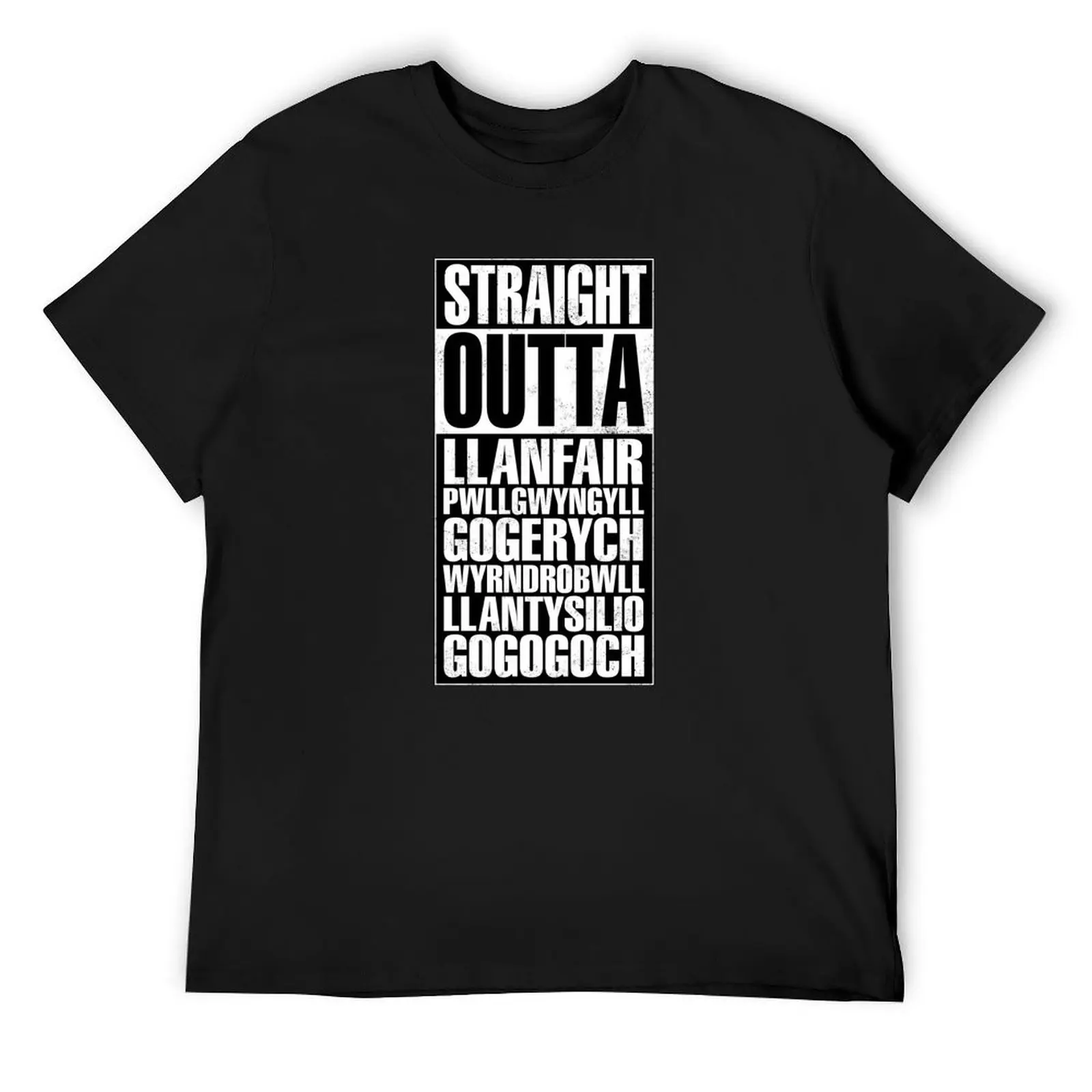 

Straight Outta Llanfair PG T-Shirt anime t shirts man t shirt men clothing