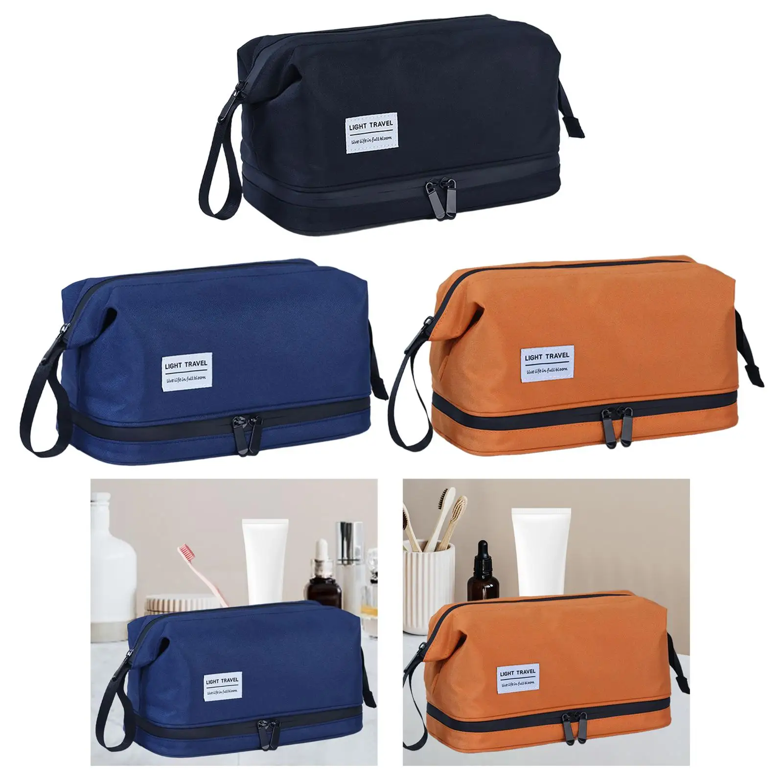 Large Makeup Bag Versatile Makeup Organizer for Camping Business Trip Travel