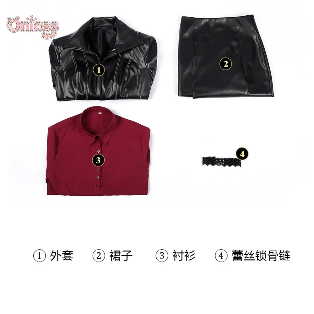 Resident Evil Damnation Ada Wong Cosplay Costume Leather Suit Female Outfit Halloween Carnival Party Role Play Clothes Onicos view 6