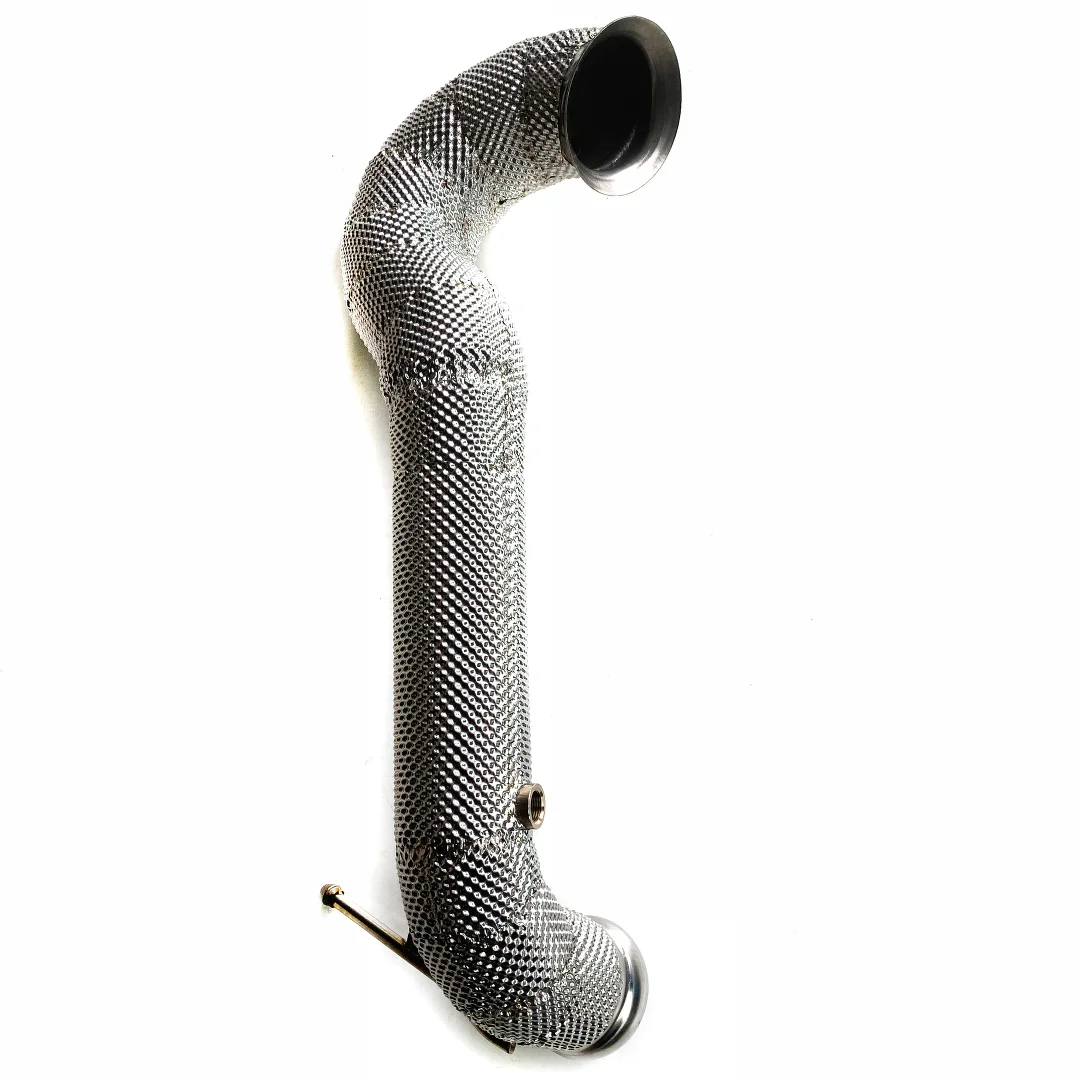 DEX Stainless Steel With Heat Shiled High Flow Exhaust Downpipe for 2014+ Mercedes A45 CLA45 GLA45 CLA45 W176