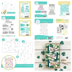 2025 New Dies and Stamps Set Go Lucky Cutting Dies Paper Craft Greeting Card Diary Decoration Handmade Embossing Scrapbooking