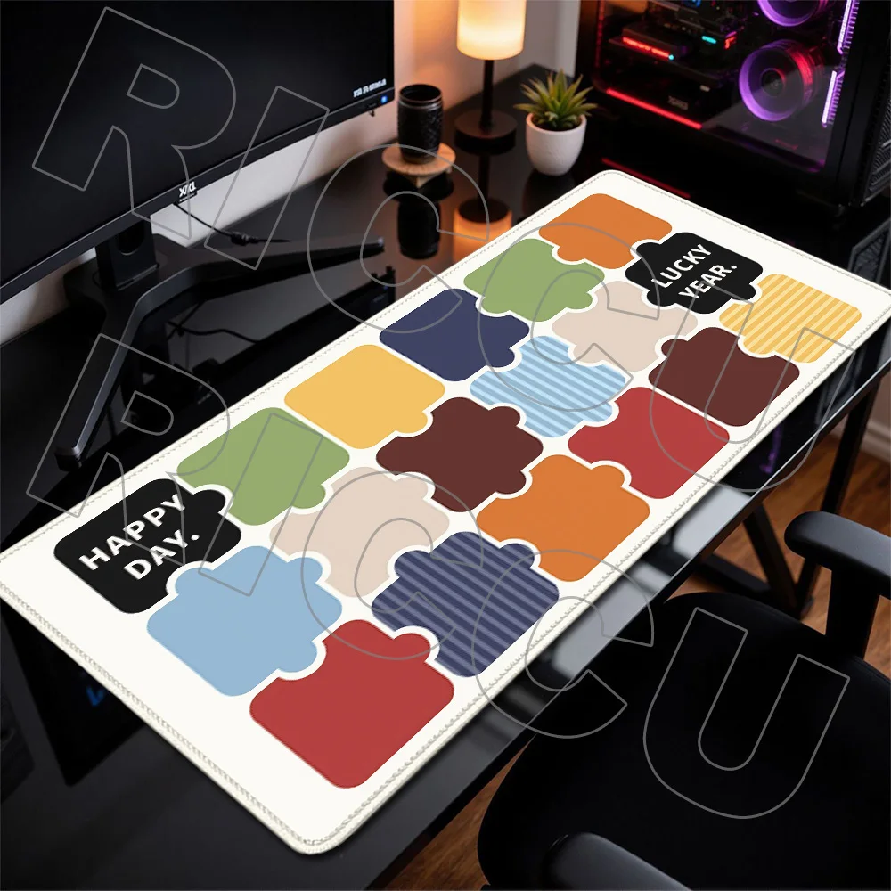 

HD Printing Cartoon Puzzle Mouse Pad Office XXL Gaming Desk Mat PC Accessories Mousepad Anti slip Gamer Keyboard Computer Carpet