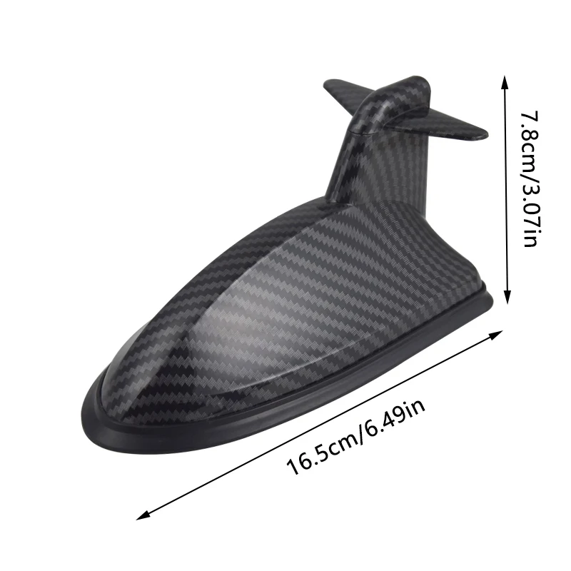 Car and Plane Shark Fin Antenna, Roof Mounting Antenna, No-Drill Adhesive Modification Kit, Scratch and Impact Resistant Exterio