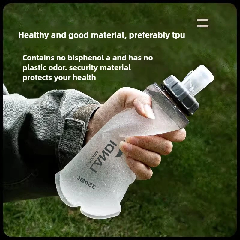 Hot-selling Sports Soft Kettle Tpu Foldable Off-road Running Mountaineering Water Cup Portable Soft Water Bag