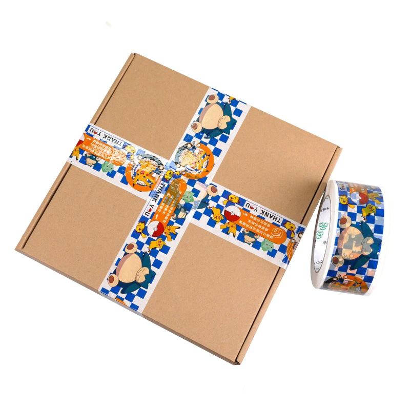 5cm x 100Y Cartoon Printed Packaging Tape Colored BOPP Sealing Tapes Express Packing Supplies Delivery Decorative Tape
