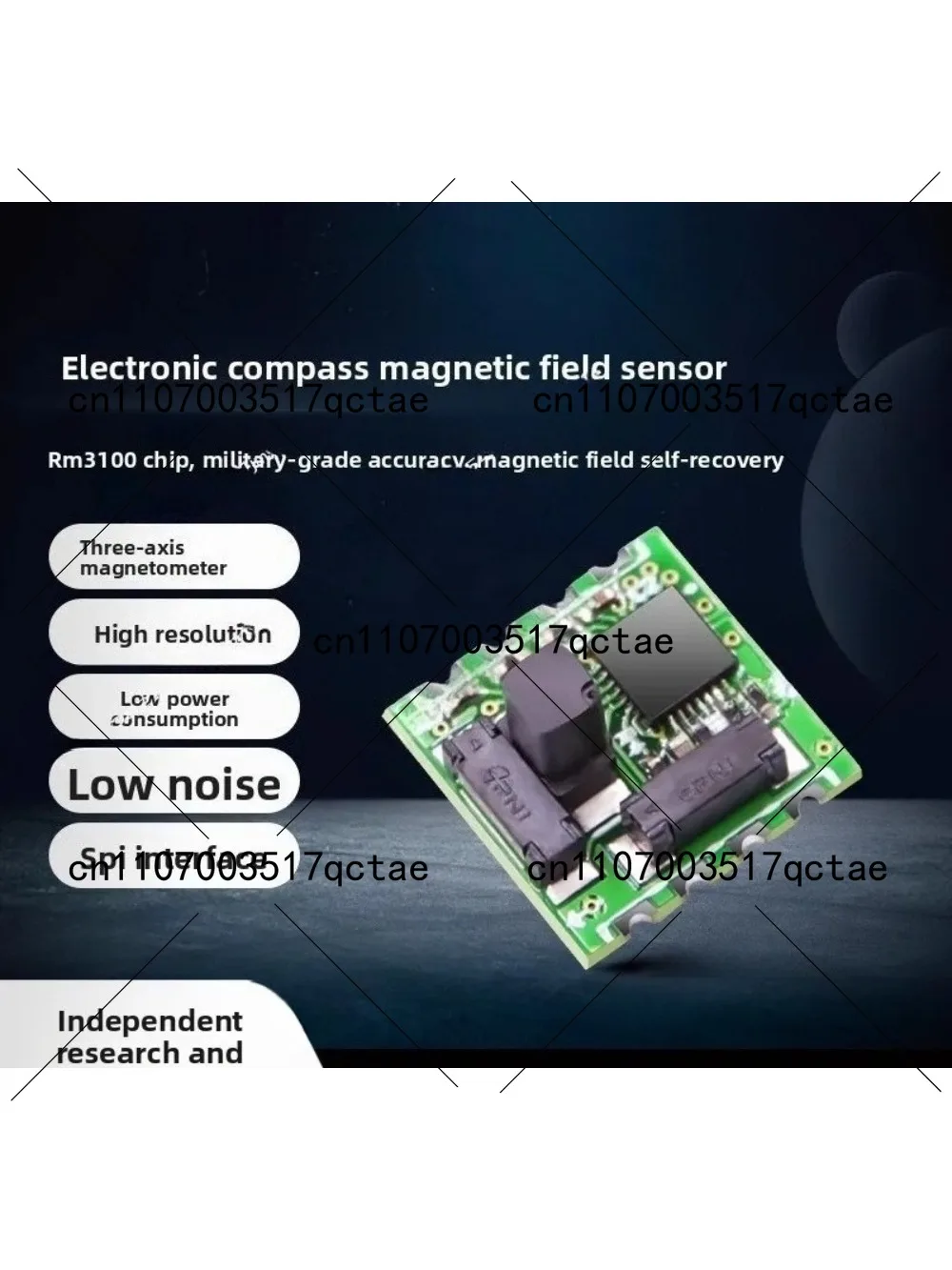 Electronic Compass PNI Meter Module RM3100 Sensor