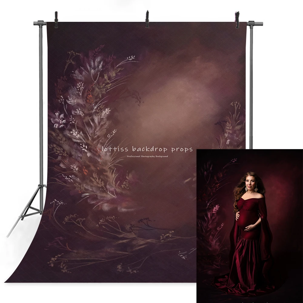 Art Floral Photography Backdrops Adult Portrait Child Photocall Hand Painted Flower Background Pregnant Kids Newborn Photostudio