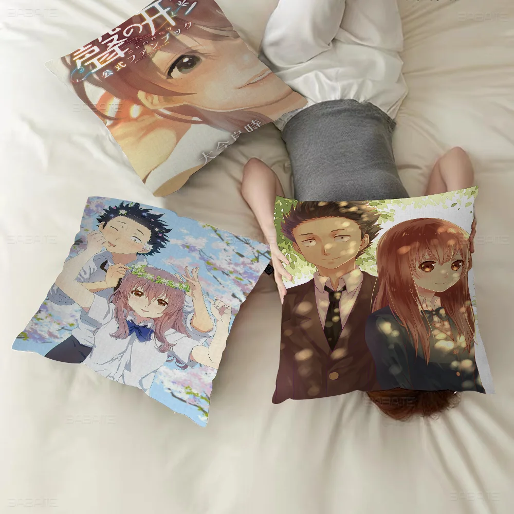 A Silent Voice Maple Design Cushion Cover Happy Autumn Harvest Decor Holiday Decorati Pillow Cover