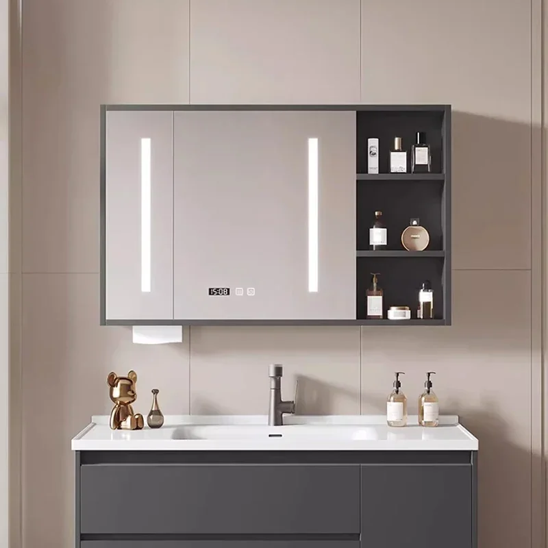 Medicine Cabinet Vanity Bathroom Mirrors Wall Pharmacy Furniture Wc Column Open Cabinets Filing Towel Storage Schrank Washbasin