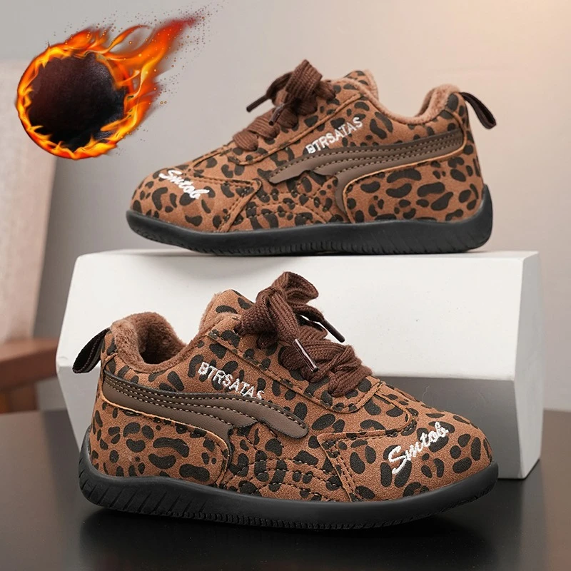 

Детская повседневная обувь, зимние теплые зимние кроссовки, обувь для малышей для девочек и мальчиков, модная удобная детская нескользящая прогулочная обувь 23-37