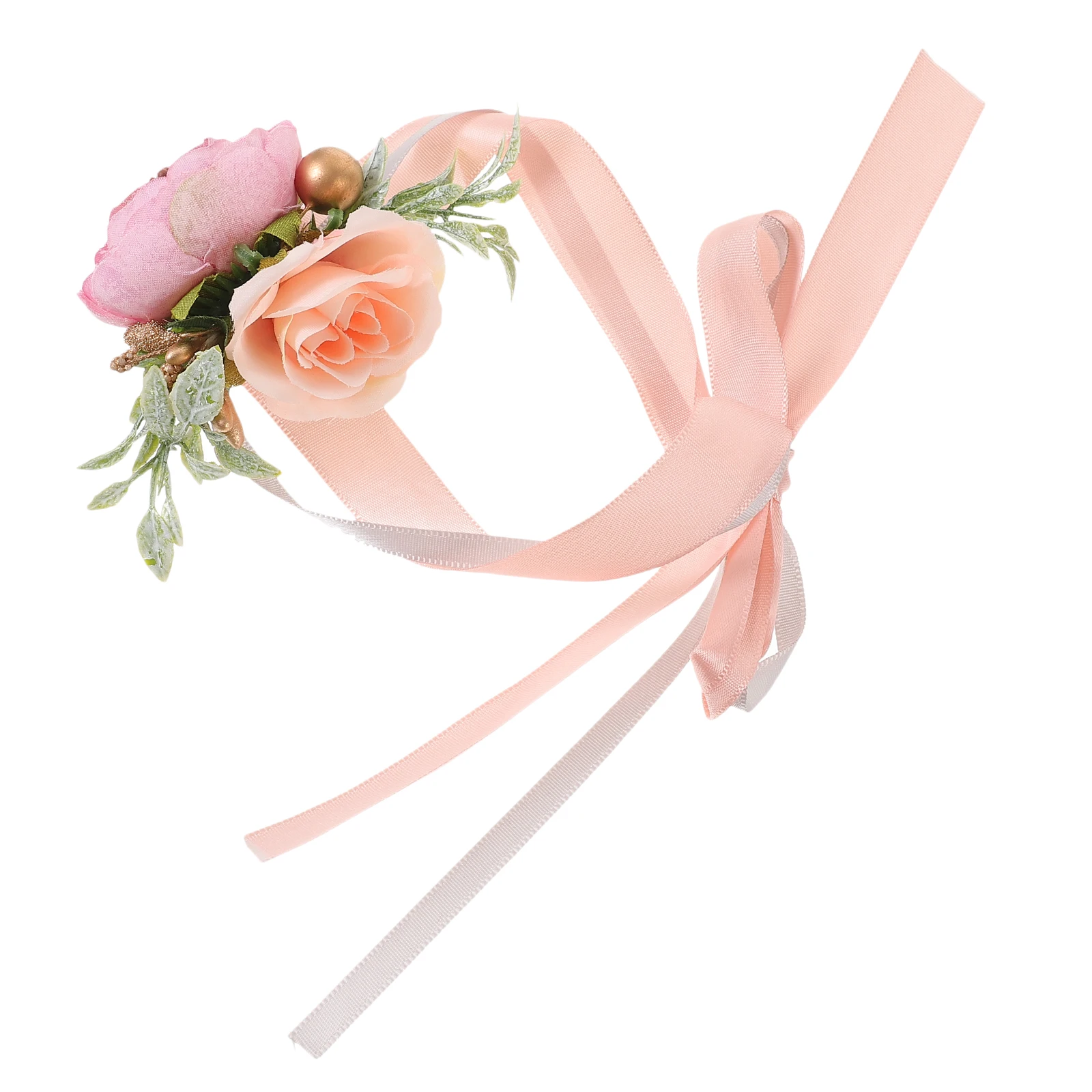 

1pc Silk Wedding Flowers Bridal Bridal Hand Flower Wrist Corsage Decor Prom Realistic Beautiful Romantic Party Outfit Necklace