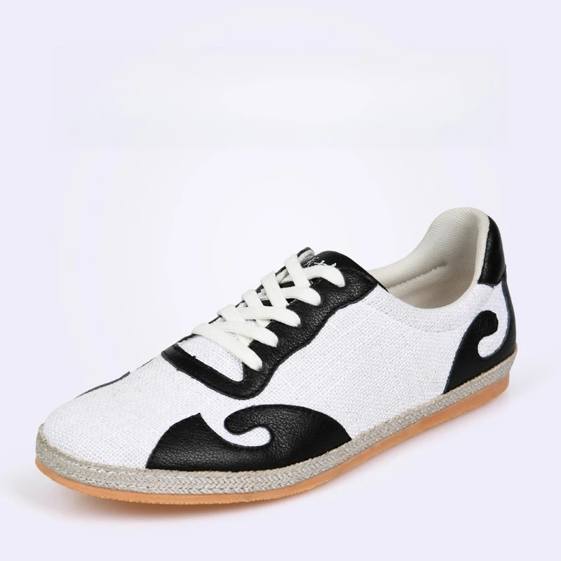 أحذية قماشية للكونغ فو أحذية فنون الدفاع عن النفس خفيفة الوزن ومرنة وغير قابلة للانزلاق أحذية ووشو قابلة للتنفس للرجال والنساء لممارسة Taichi