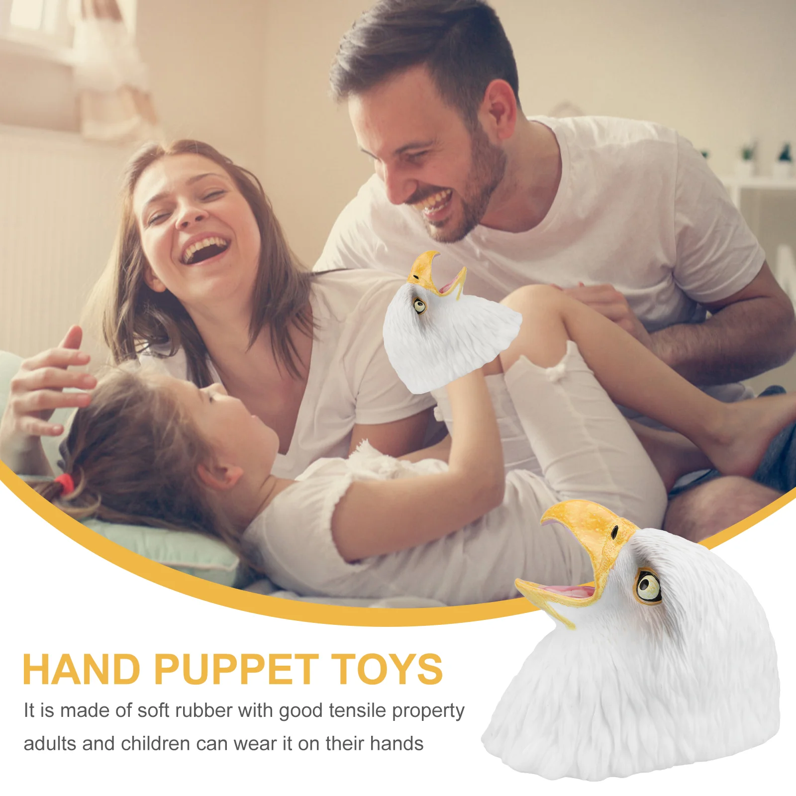 Toy Performance Gloves Eagle Shaped Hand Puppet Figure Animal Cosplay Prop Coffee Kids Supply Toddler