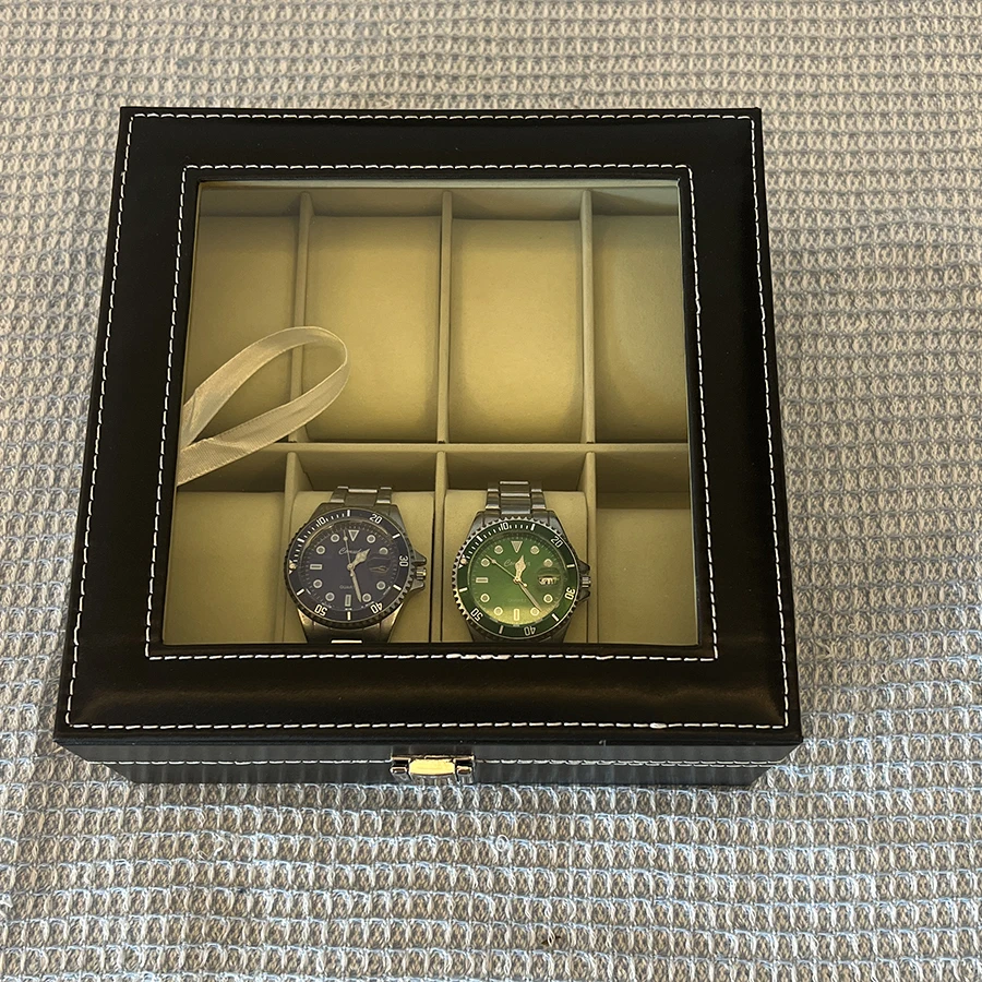 

6/8/20 Slots PU Leather Watch Box Traditional Style Watch Storage Box Gift Watch Case with Lock Quality Guarantee