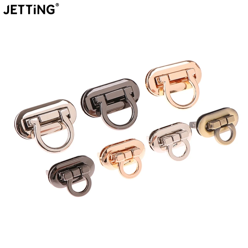 Metal Clasp Turn Lock Oval Metal Clasp Twist Lock For DIY Handbag Craft Bag Purse Bags Hardware Bag Accessory 4 Colors 3cm/4.2cm