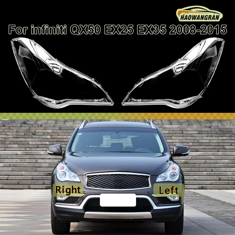 

For infiniti QX50 EX25 EX35 2008 2009 2010 2011 2013 2014 2015 Headlamps Plastic Cover Lampshade Headlight Shade Headlamp Shell