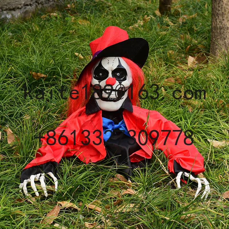 

Popular Halloween decoration insert clown ghost luminous courtyard outdoor scene arrangement ornament photography props