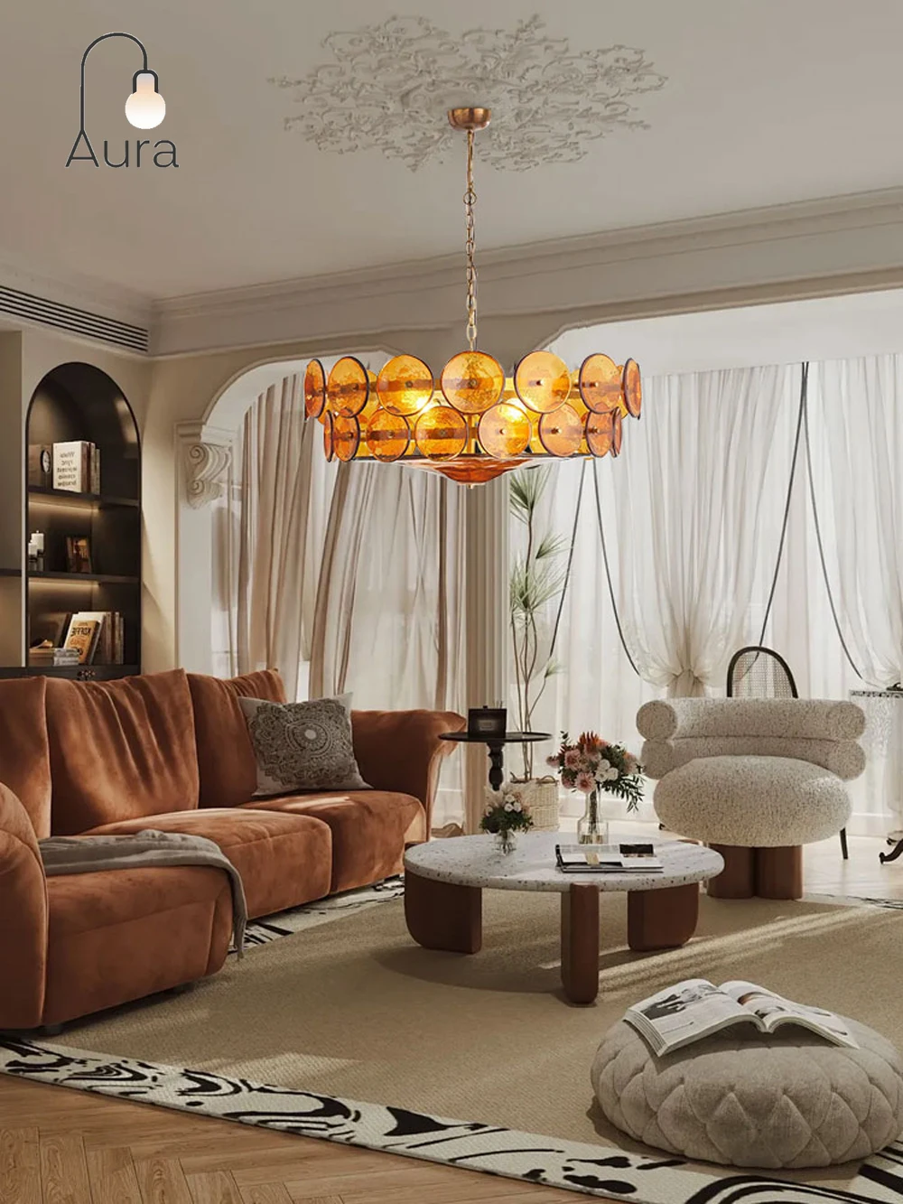 Glass Art Amber Gre…