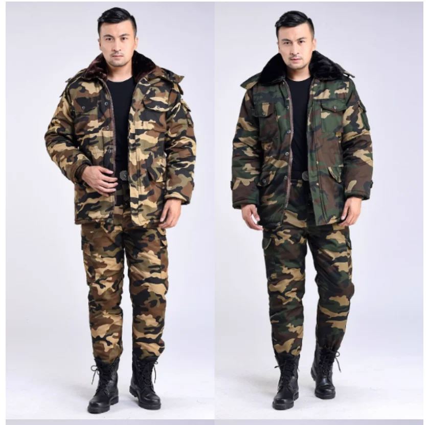 winter-camouflage-labor-protection-cotton-coat-cotton-pants-work-cold-proof-clothing