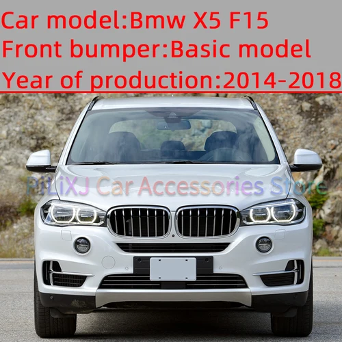 Imagen 2 del producto Para BMW X5 F15 modelo básico parachoques trasero delantero cubierta de gancho de remolque tapa de carcasa de transporte 2014-2018 # 51117378591 51127378573 51127378574