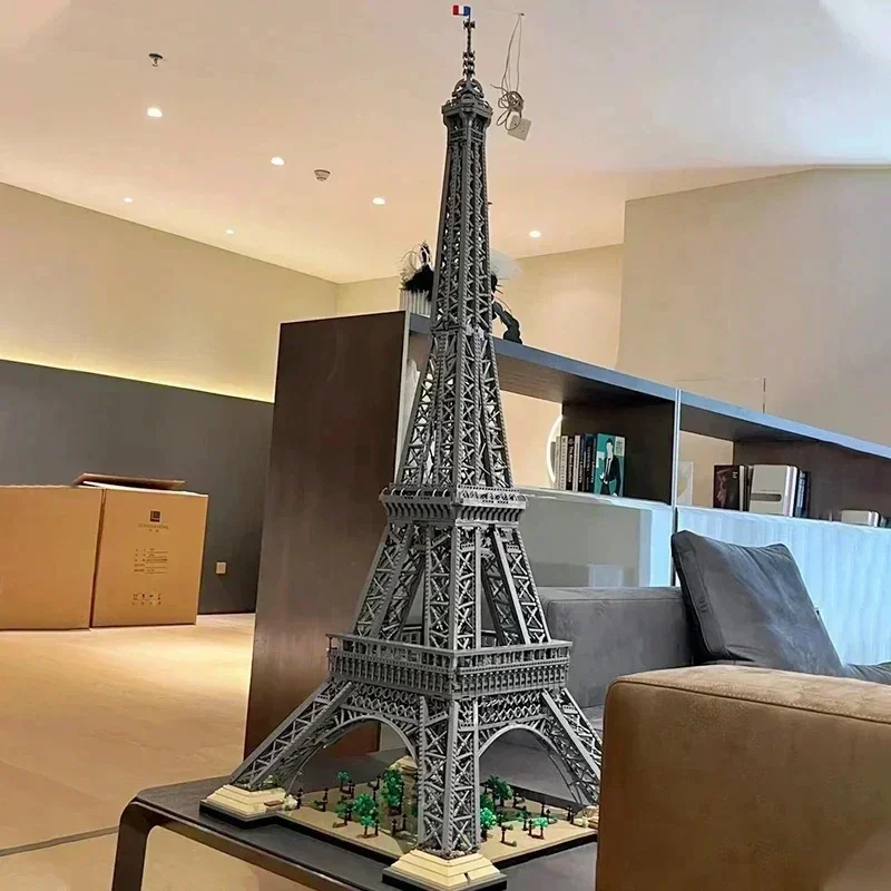 10001Pcs Eiffel Tower Bulding Blocks 1.5M Compatible 10307 Tall Model Bricks PARIS Architecture for Birthday Kids Gifts Toys