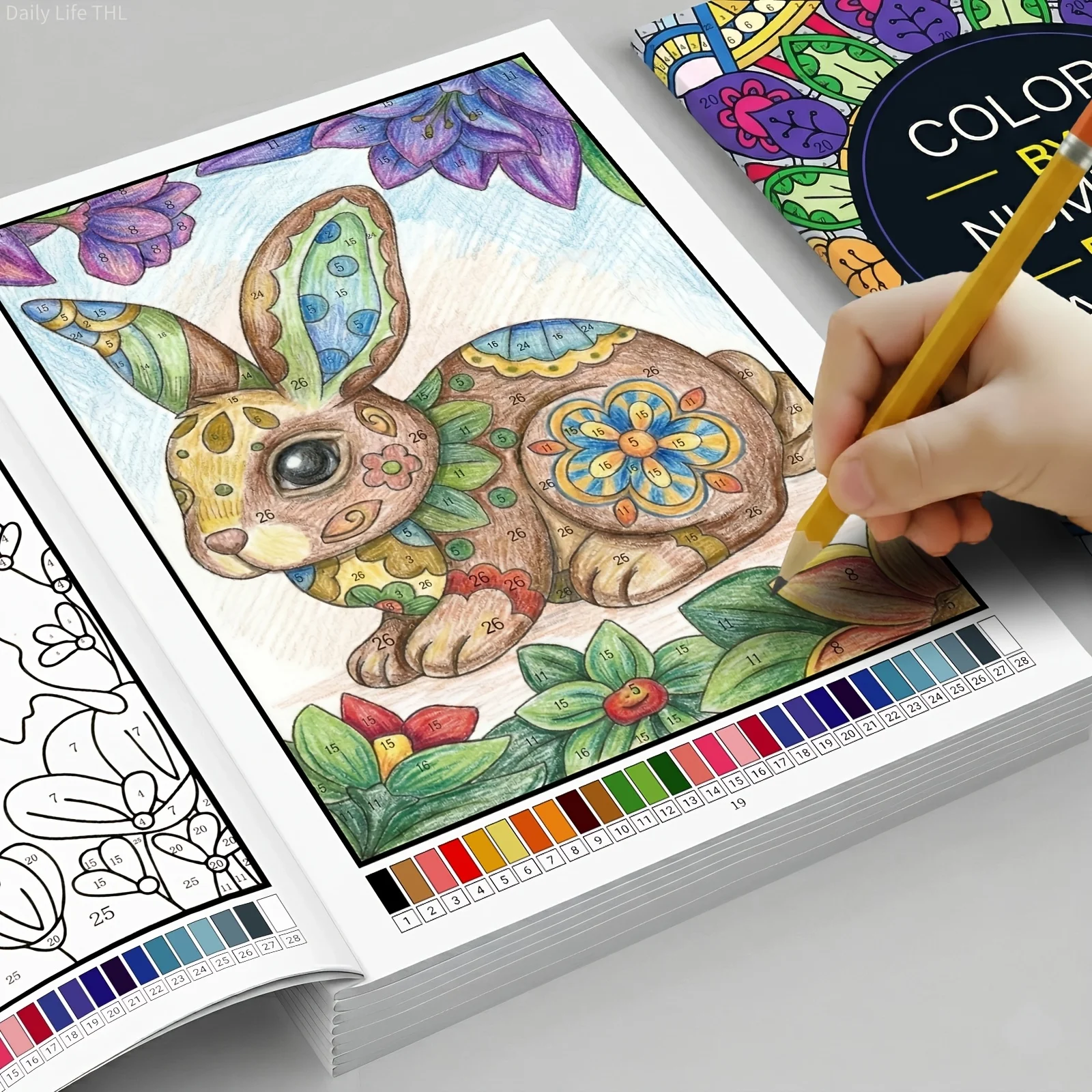 32 Themes Color by Number Book - đánh giá và giá Embroidery Translate