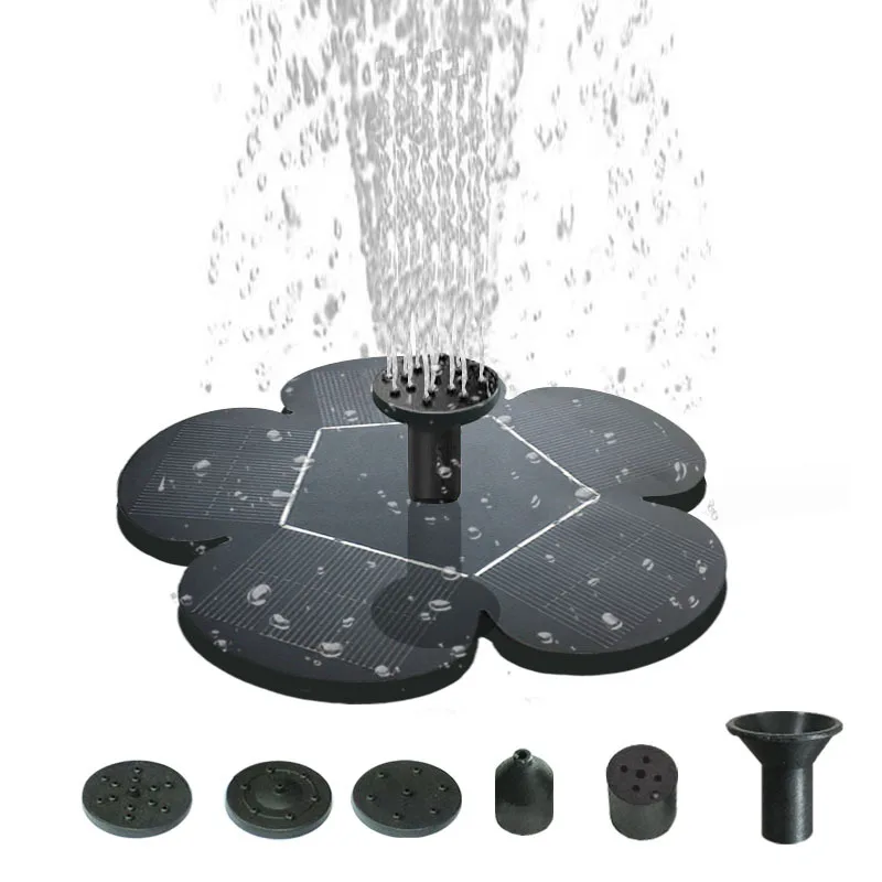 Solar flower fountain water fountain garden villa landscape water fountain